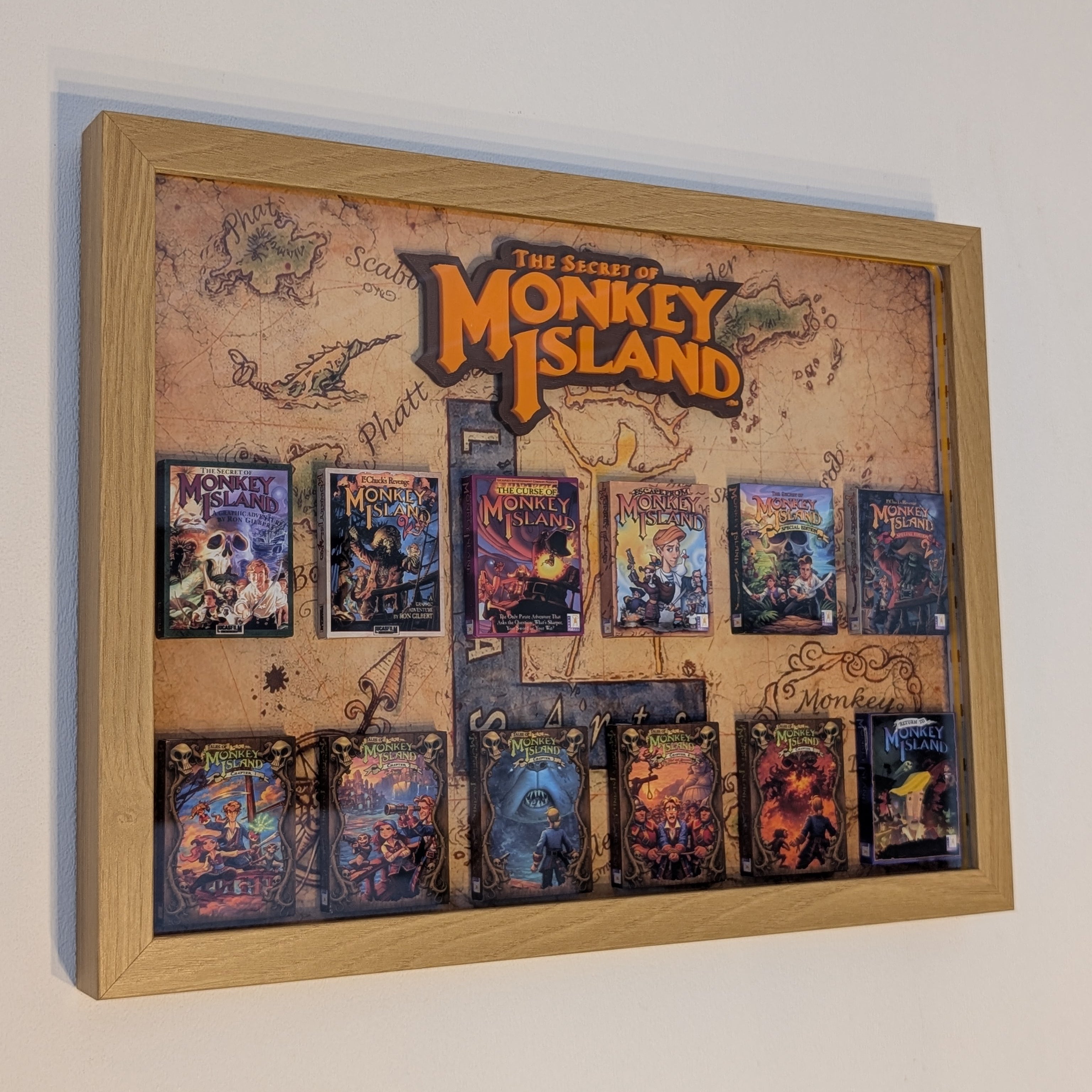 Monkey Island - 3D Pictureframe with magnetic miniatures