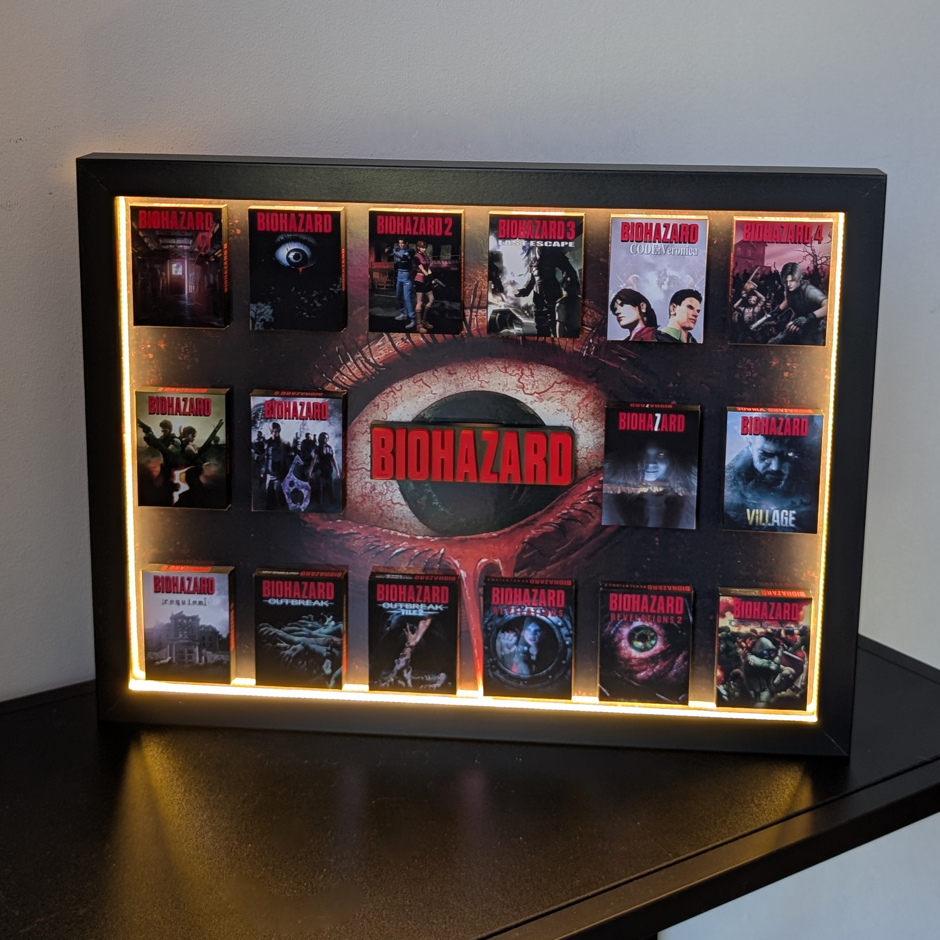 BIOHAZARD - 3D Pictureframe with magnetic miniatures