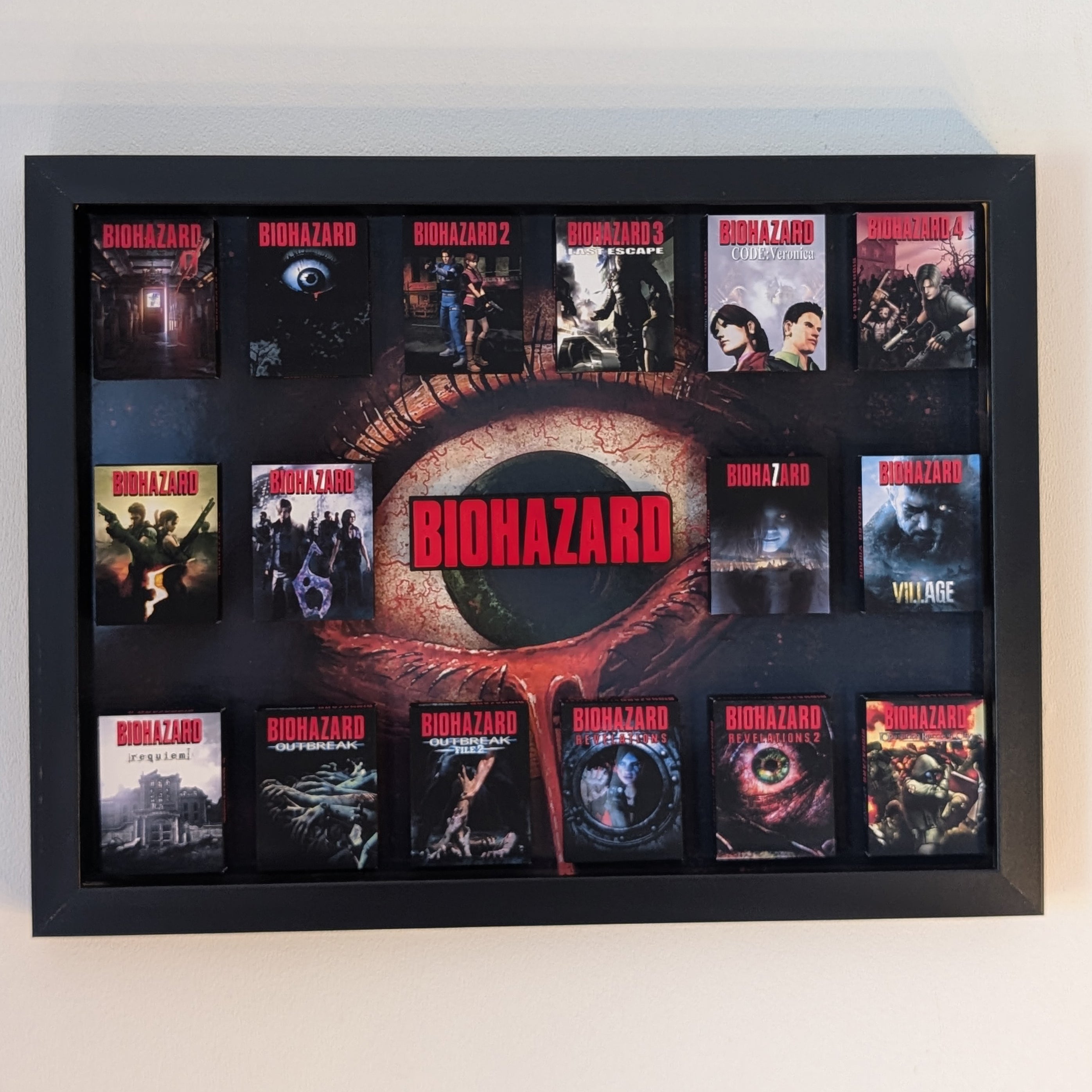 BIOHAZARD - 3D Pictureframe with magnetic miniatures