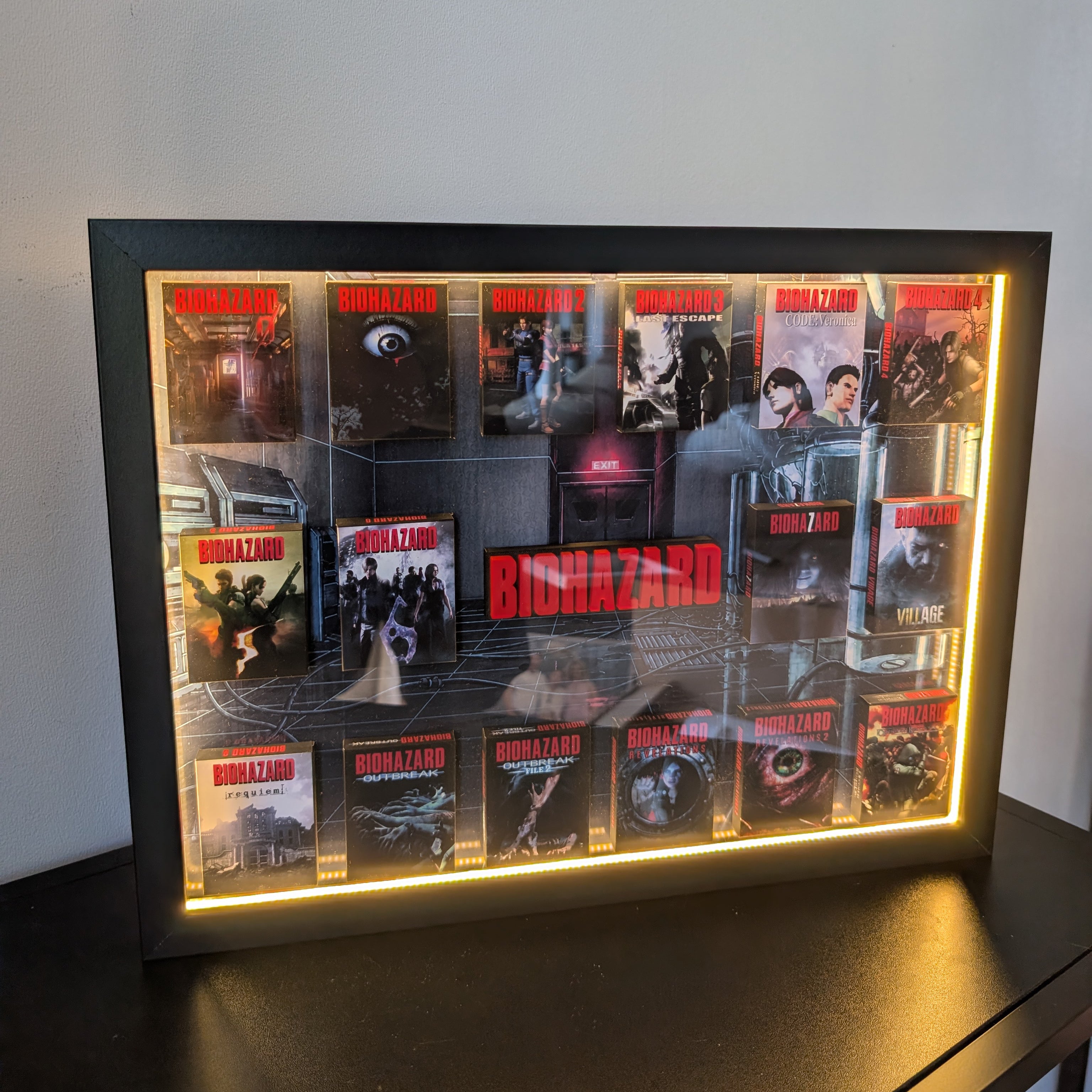 BIOHAZARD - 3D Pictureframe with magnetic miniatures