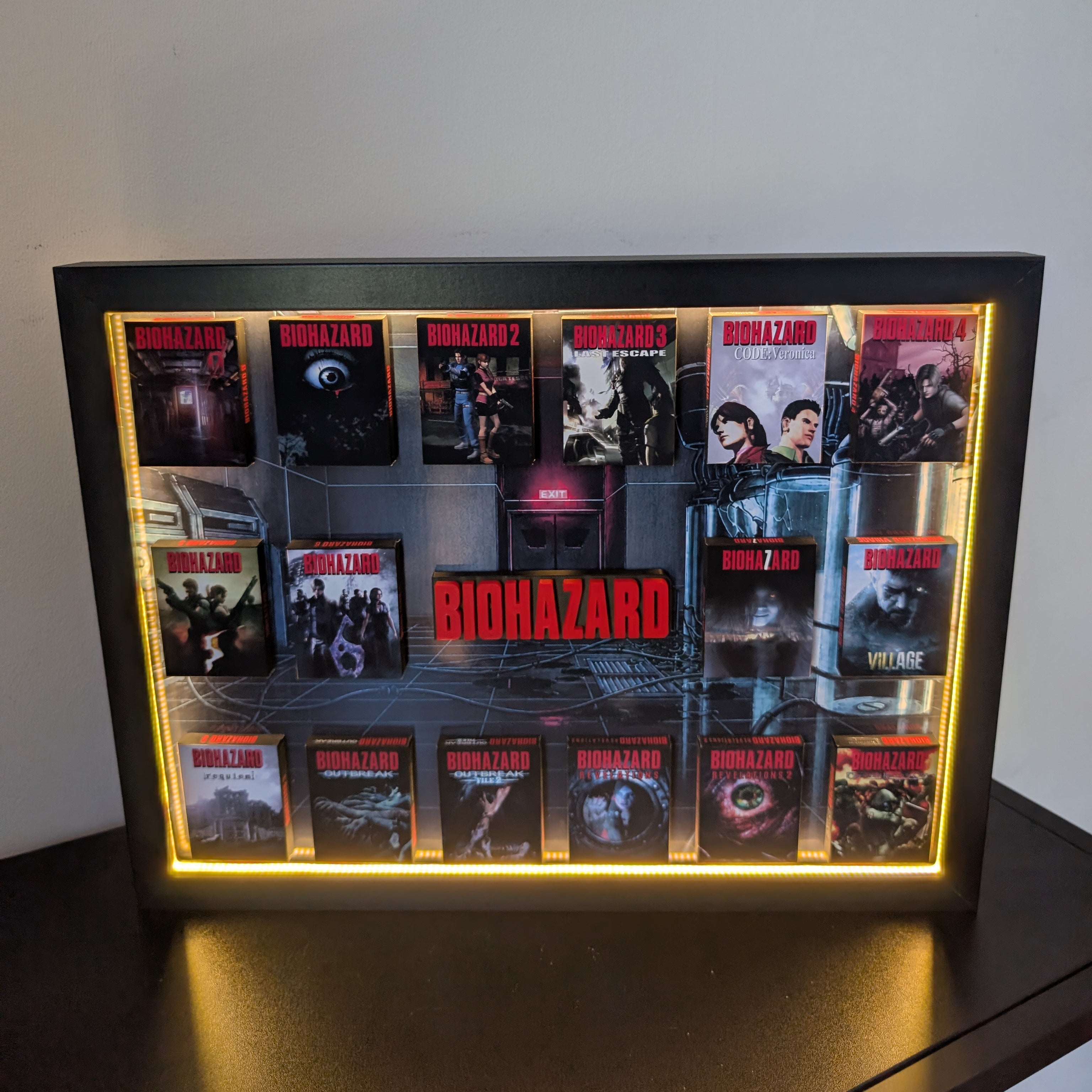 BIOHAZARD - 3D Pictureframe with magnetic miniatures
