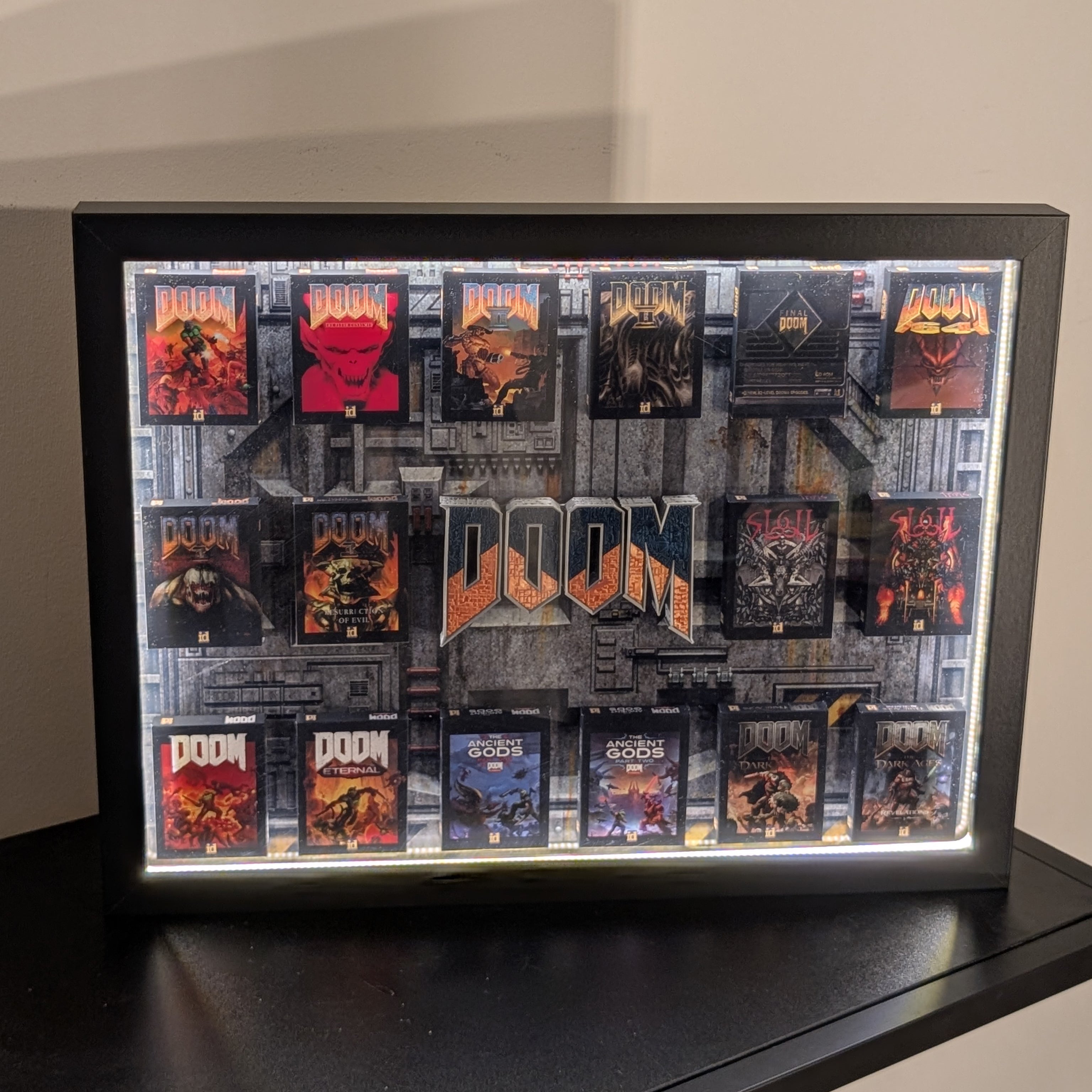DOOM - 3D Pictureframe with magnetic miniatures