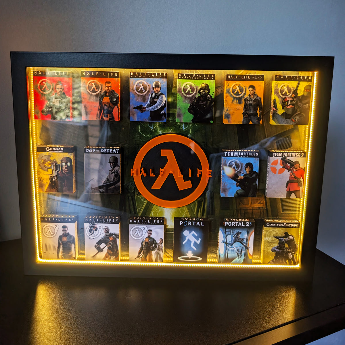 Half-Life (Counterstrike) - 3D Pictureframe with magnetic miniatures