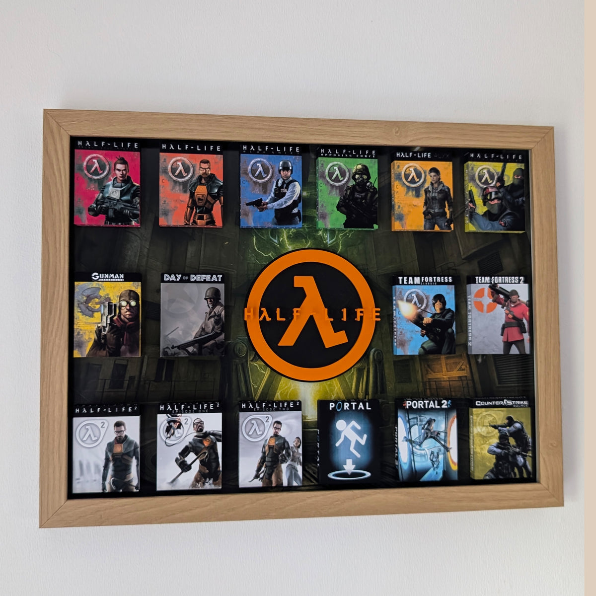 Half-Life (Counterstrike) - 3D Pictureframe with magnetic miniatures