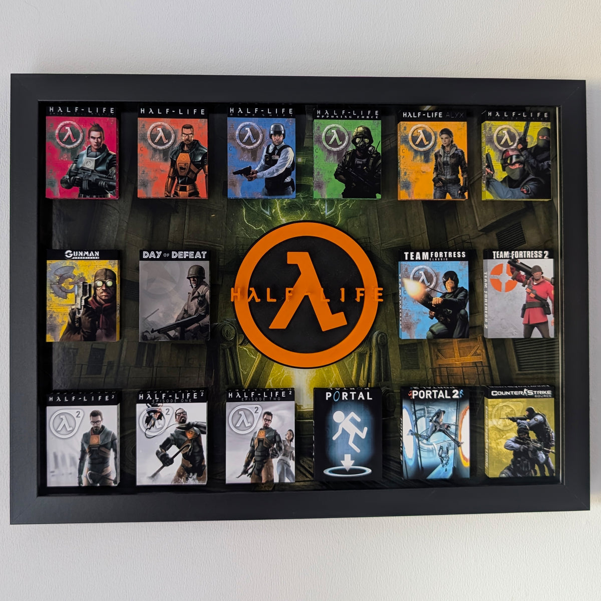 Half-Life (Counterstrike) - 3D Pictureframe with magnetic miniatures