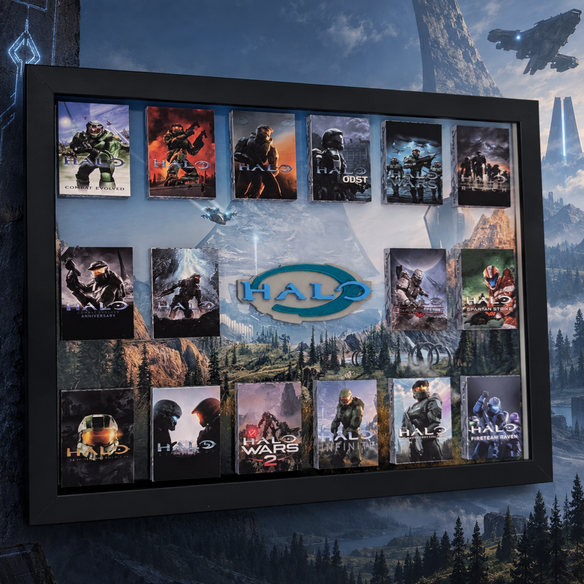 HALO - 3D Pictureframe with magnetic miniatures