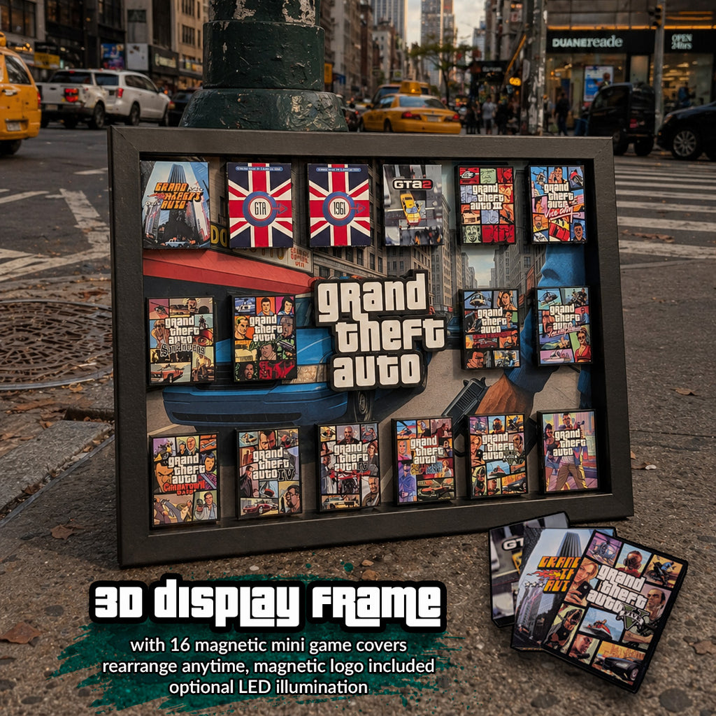 GTA - 3D Pictureframe with magnetic miniatures