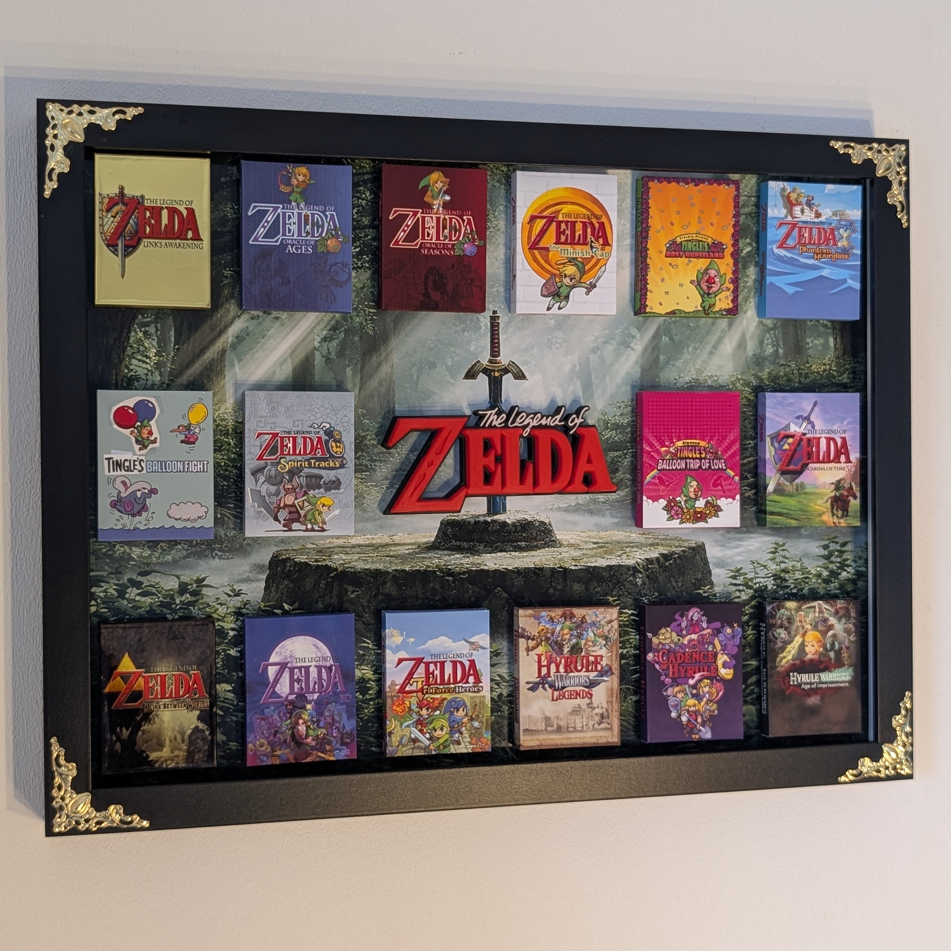 Zelda - 3D Pictureframe with magnetic miniatures