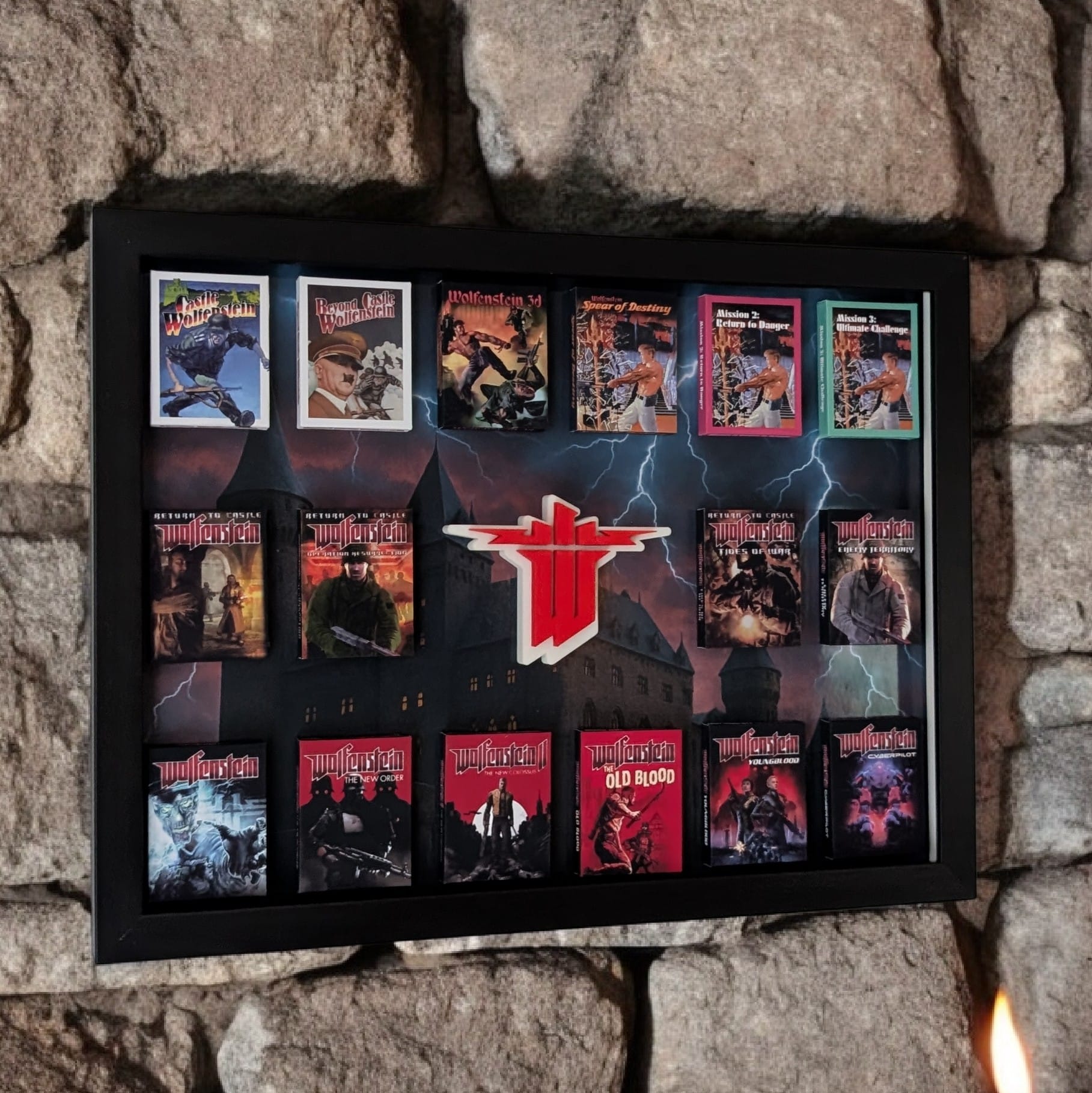 Wolfenstein - 3D Pictureframe with magnetic miniatures