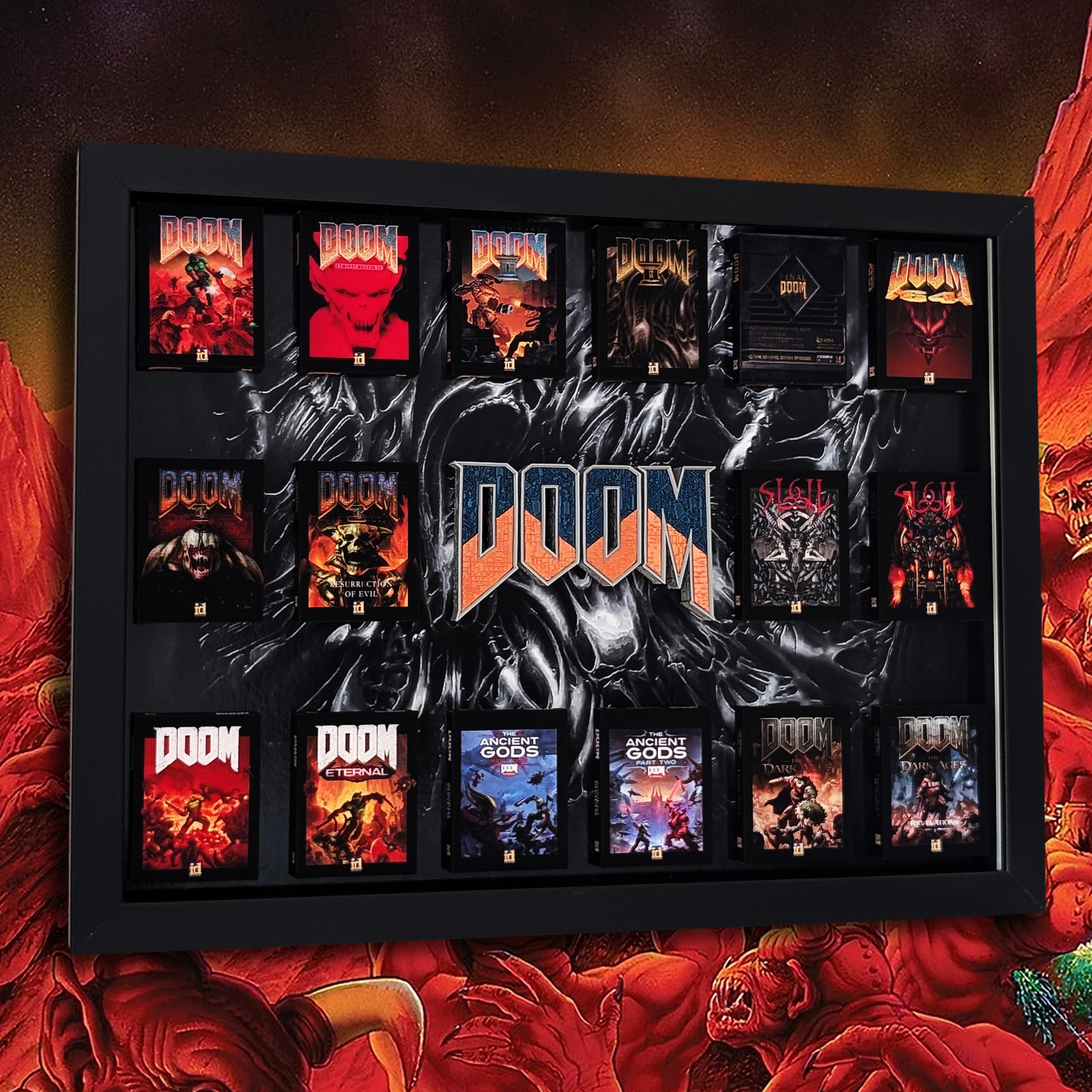 DOOM - 3D Pictureframe with magnetic miniatures