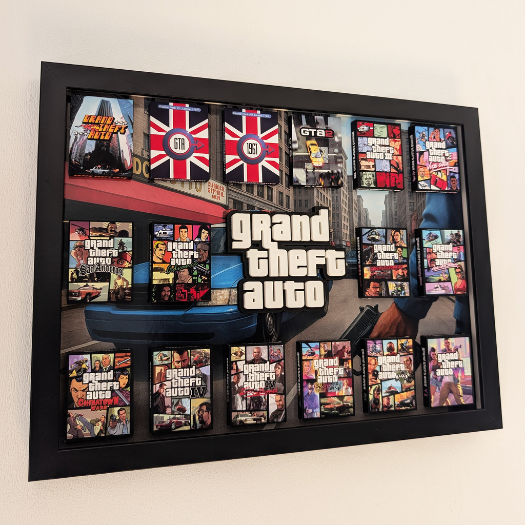 GTA - 3D Pictureframe with magnetic miniatures