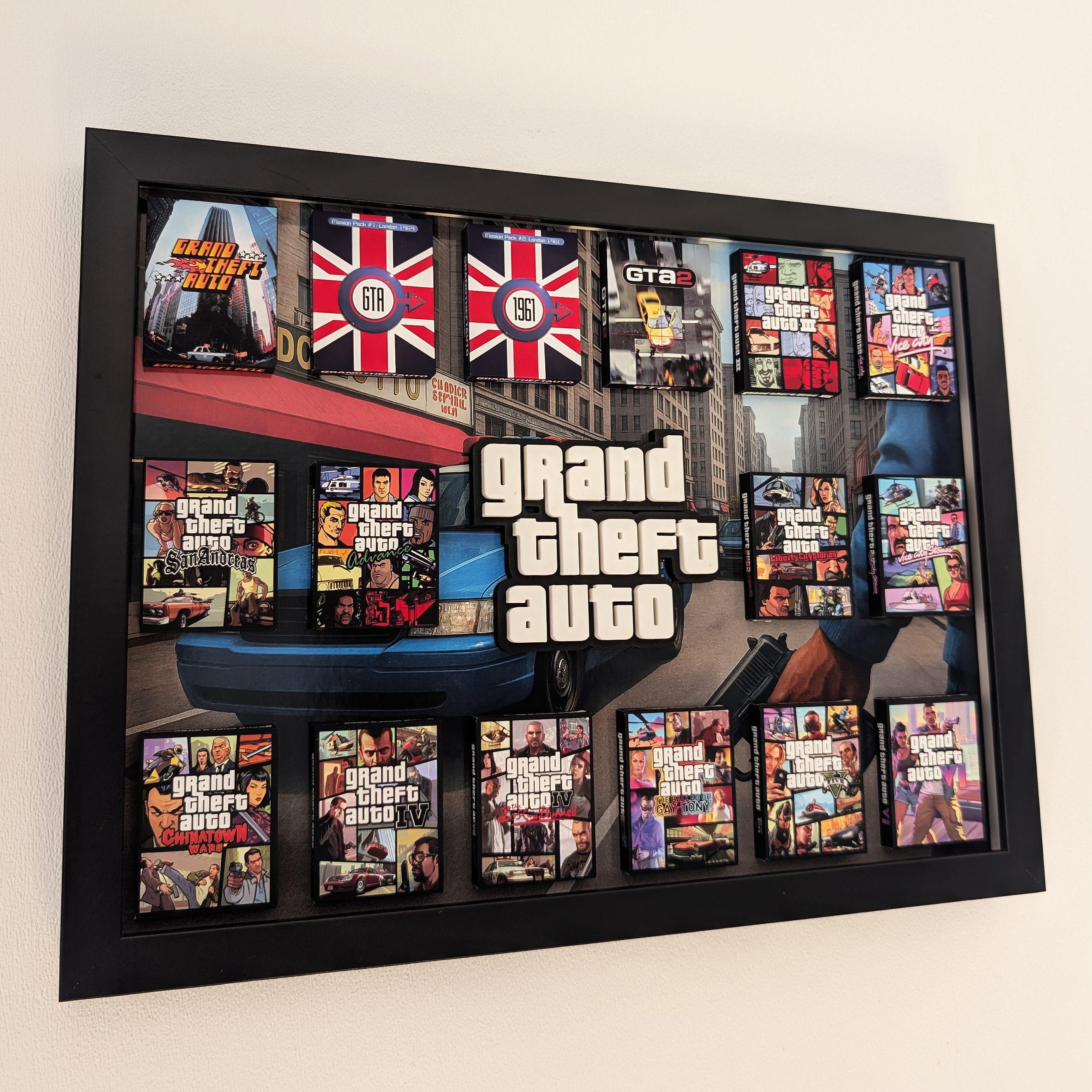 GTA - 3D Pictureframe with magnetic miniatures