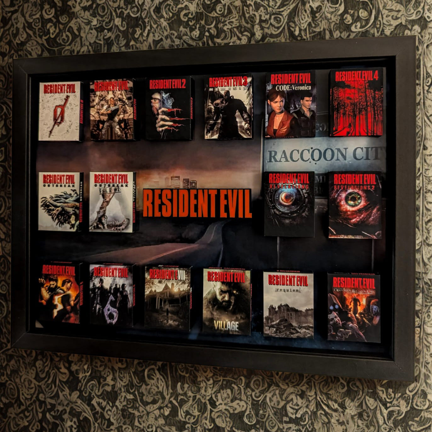 Resident Evil - 3D Pictureframe with magnetic miniatures